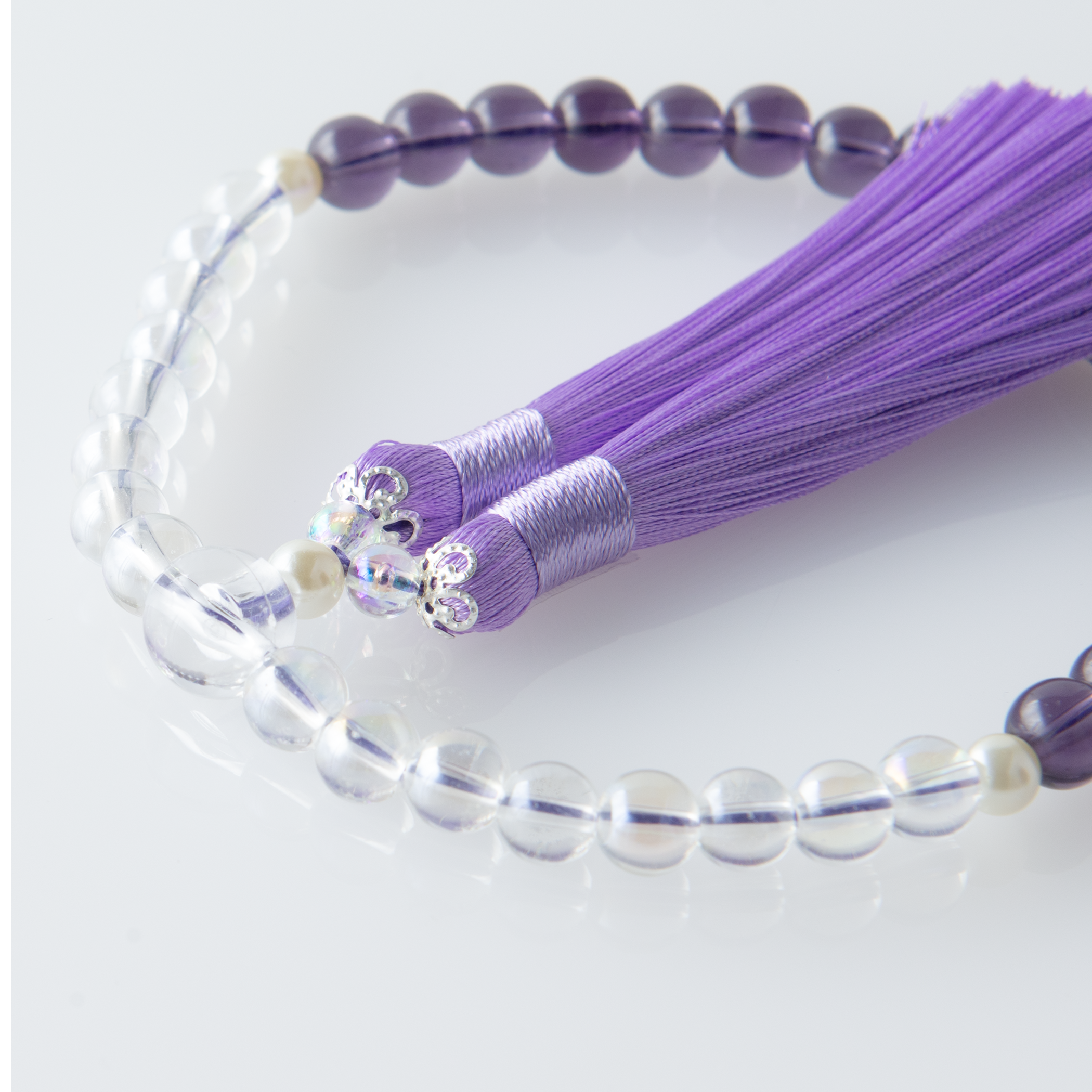 紗つむぎ オーロラクリスタル すみれ色