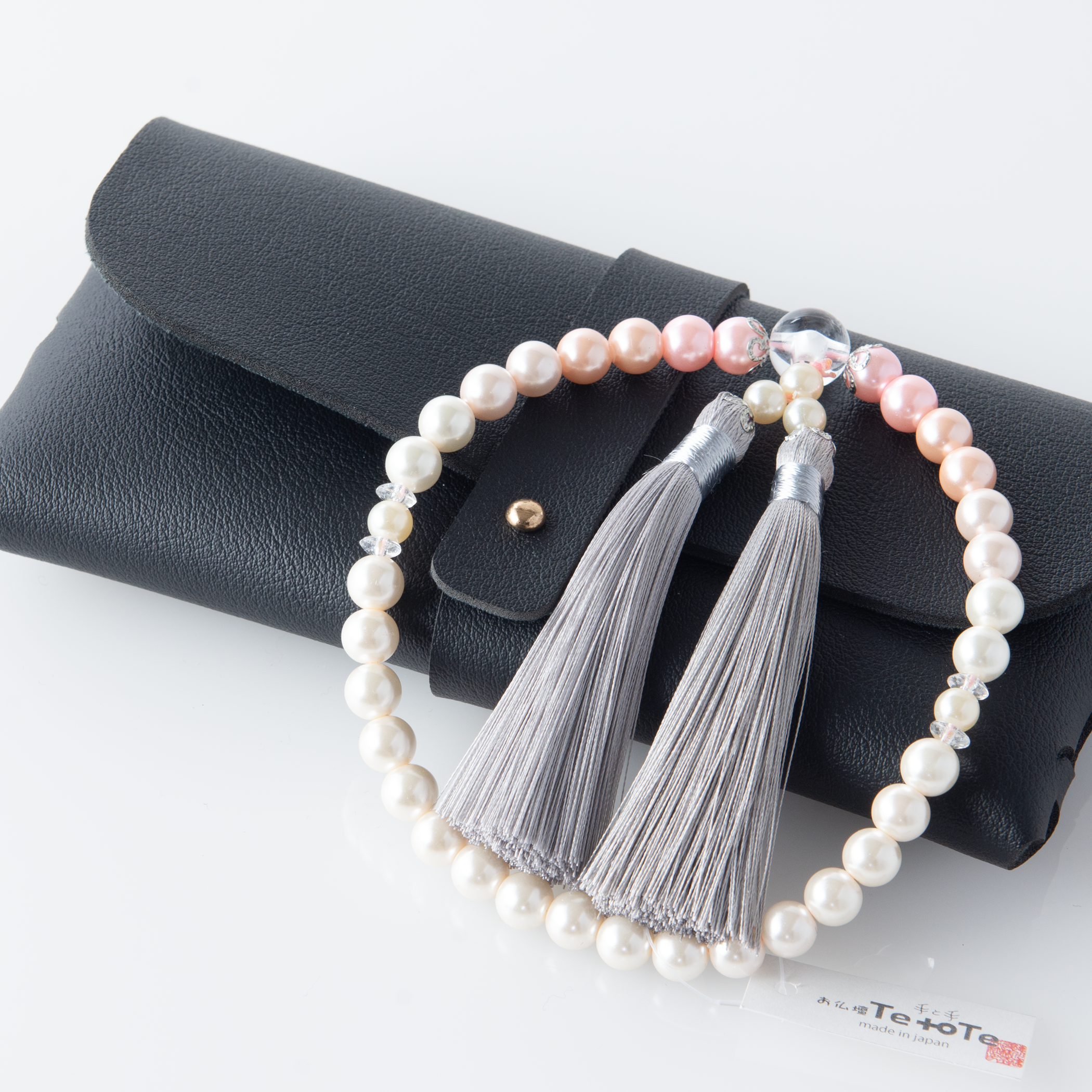 華すずか 桜色グラデーション 貝パール 薄墨色(うすずみいろ)