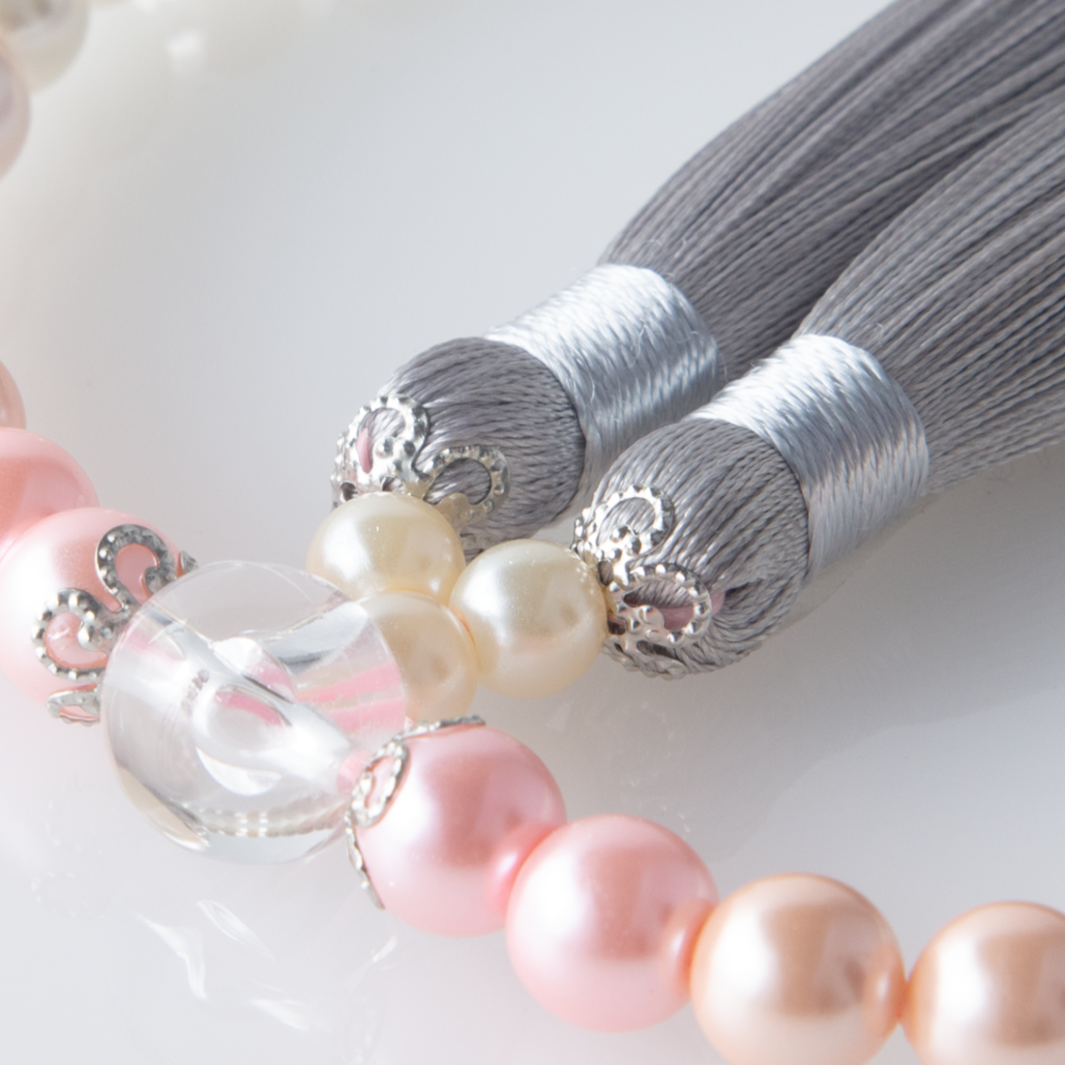 華すずか 桜色グラデーション 貝パール 薄墨色(うすずみいろ)