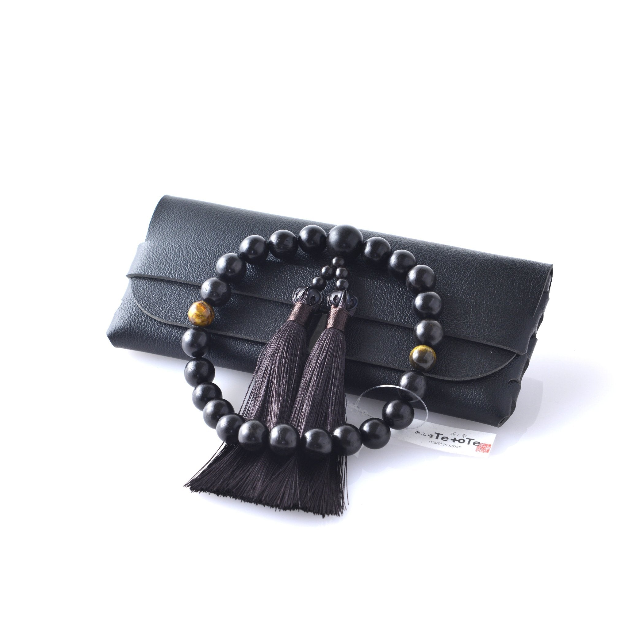 本黒檀 男性用 数珠ケース付