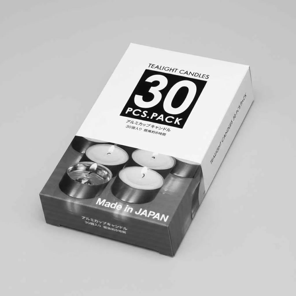 ローソク ティーライト アルミカップキャンドル30個