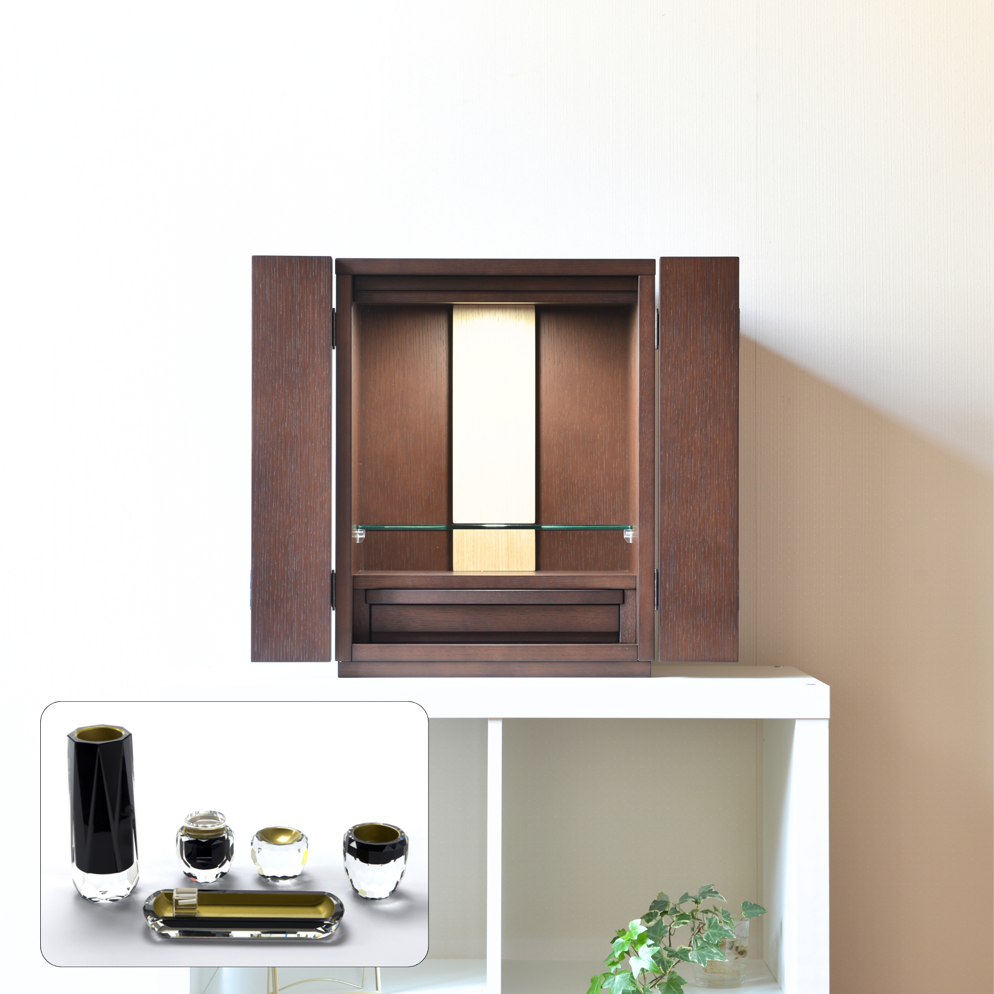 おぶつだん 『つぼみ』 ブラウン