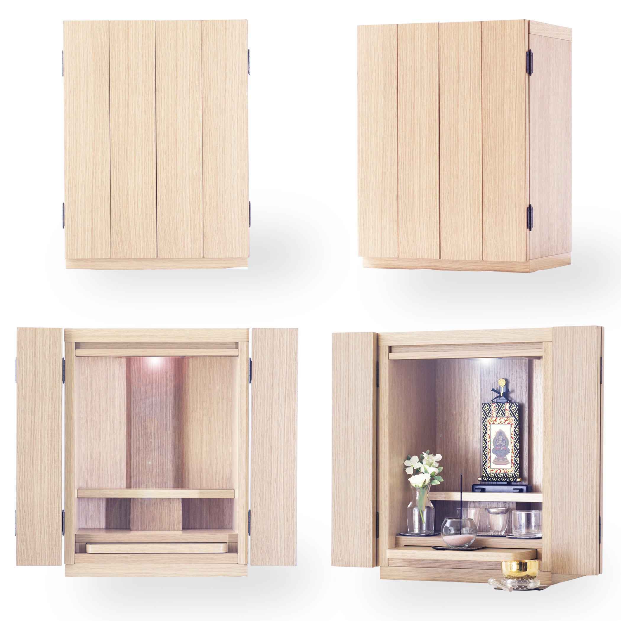 仏壇+仏具セット『おとは』+曹洞宗 仏像2.5寸(213㎜×112㎜×104㎜)