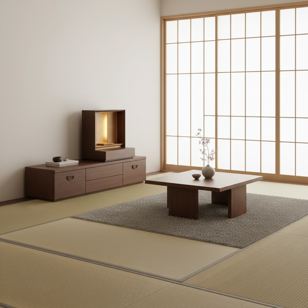 おぶつだん『ひかる』ブラウン