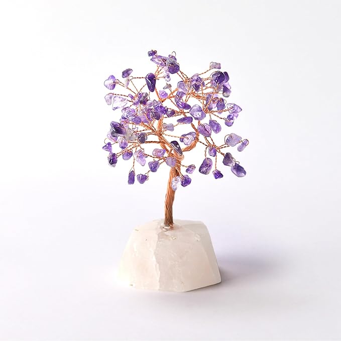 「祈りの木」天然石 紫水晶