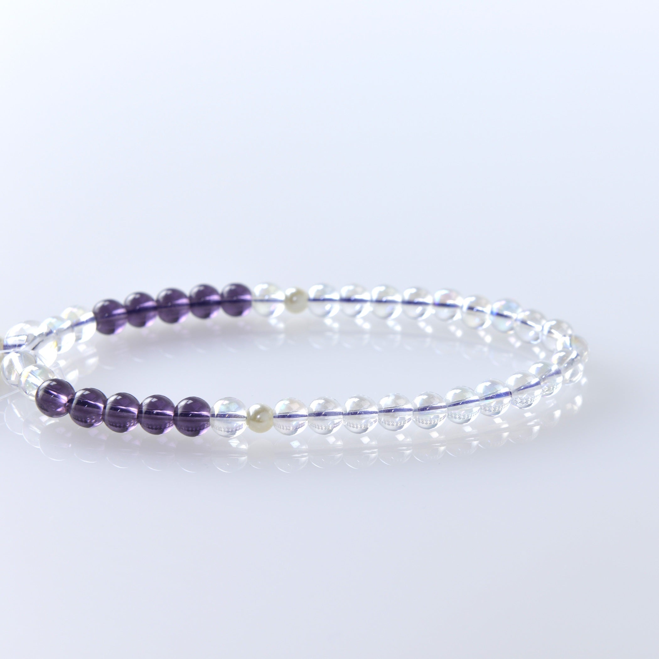 紗つむぎ オーロラクリスタル すみれ色