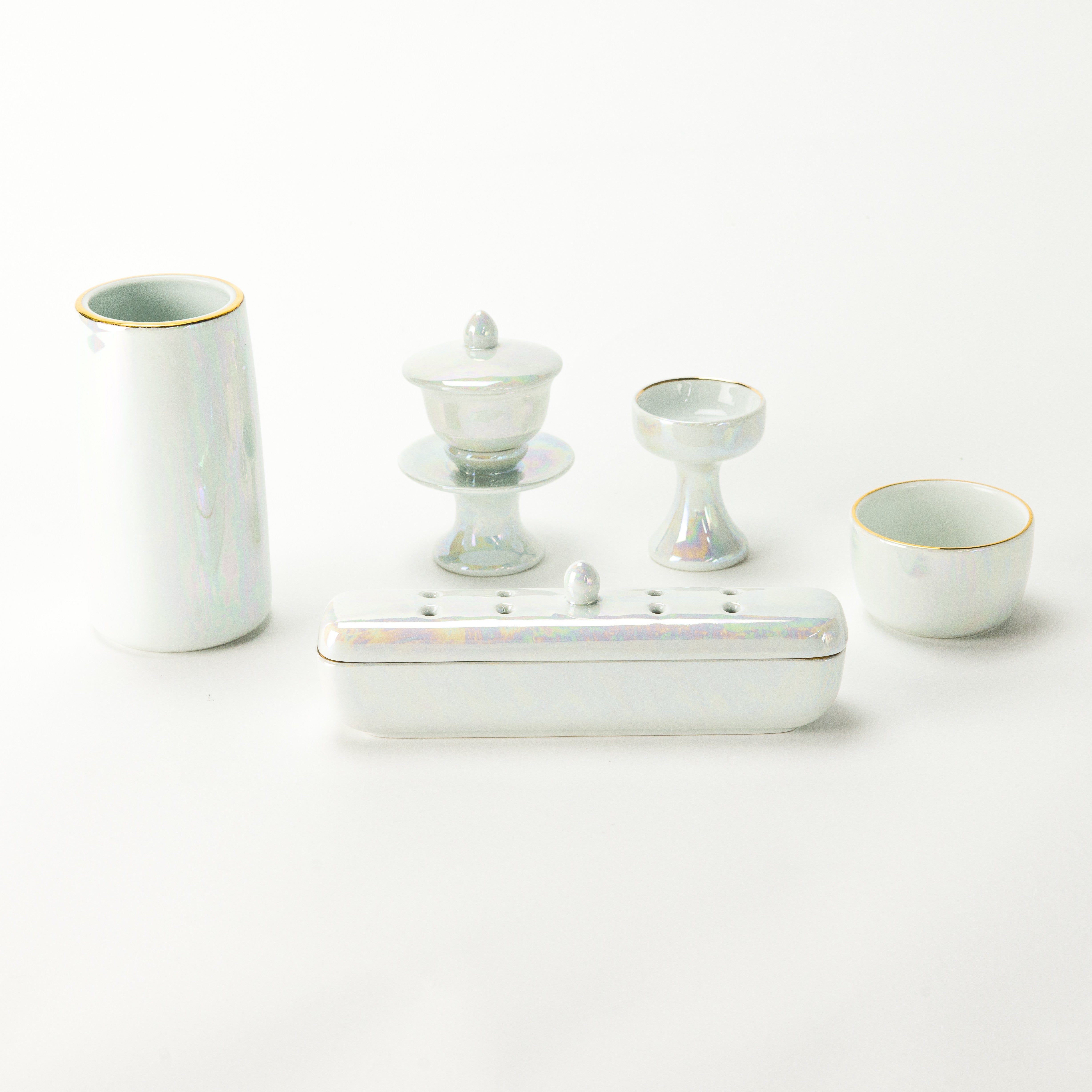 仏具セット 陶器有田焼 パール