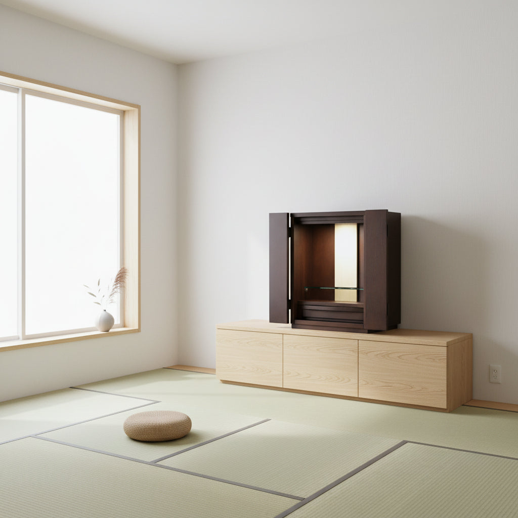 おぶつだん 『つぼみ』 ブラウン