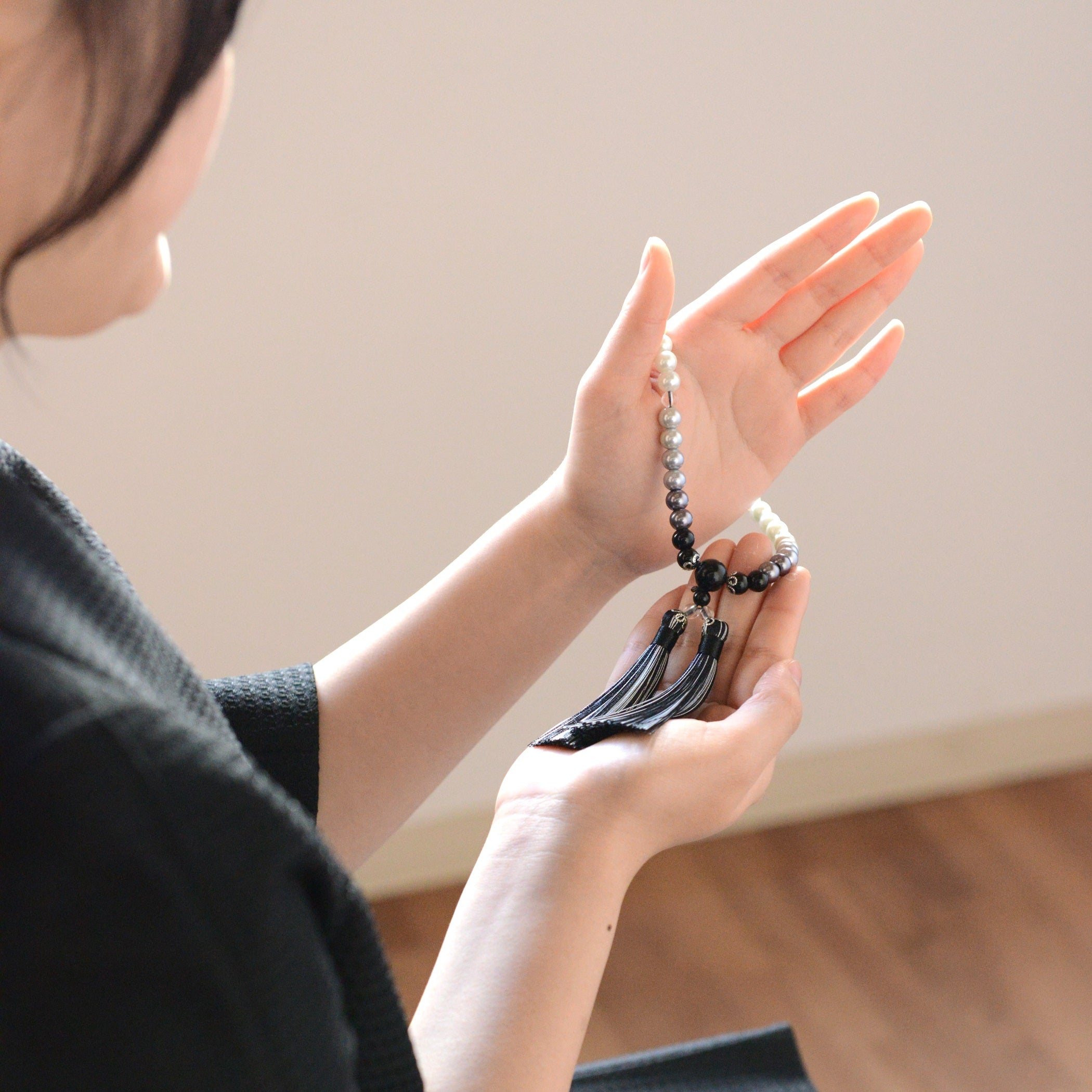 華すずか ホワイトグラデーション 貝パール