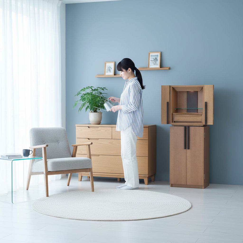 おぶつだん 『かなで』台付 ナチュラル