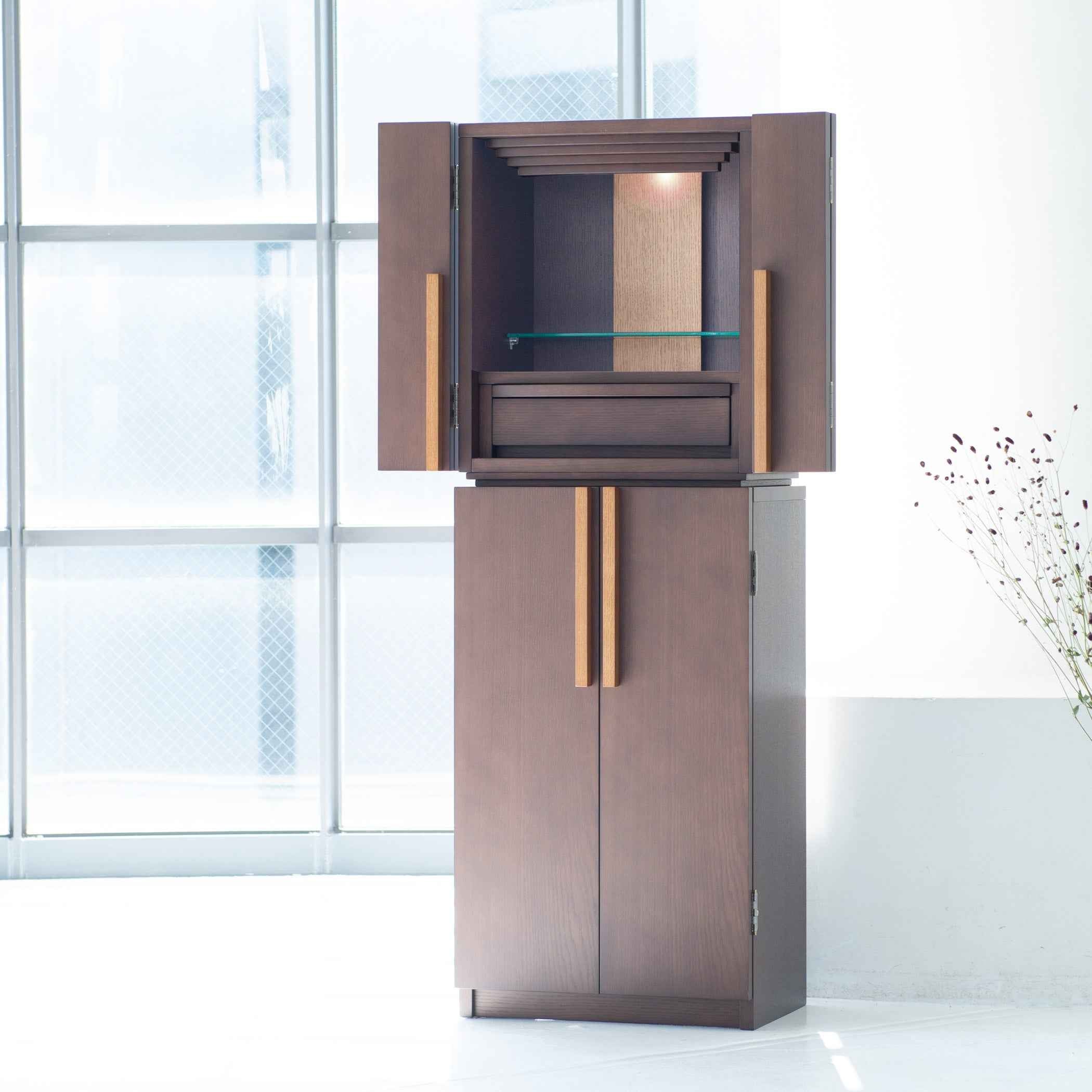 おぶつだん 『かなで』台付 ブラウン