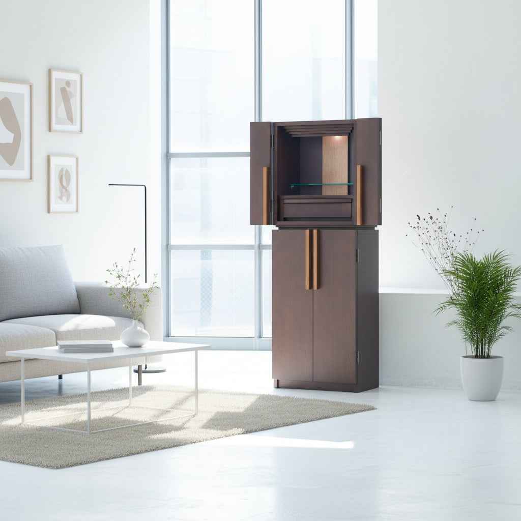 おぶつだん 『かなで』台付 ブラウン