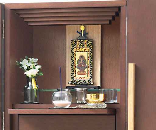 おぶつだん 『かなで』台付 ブラウン