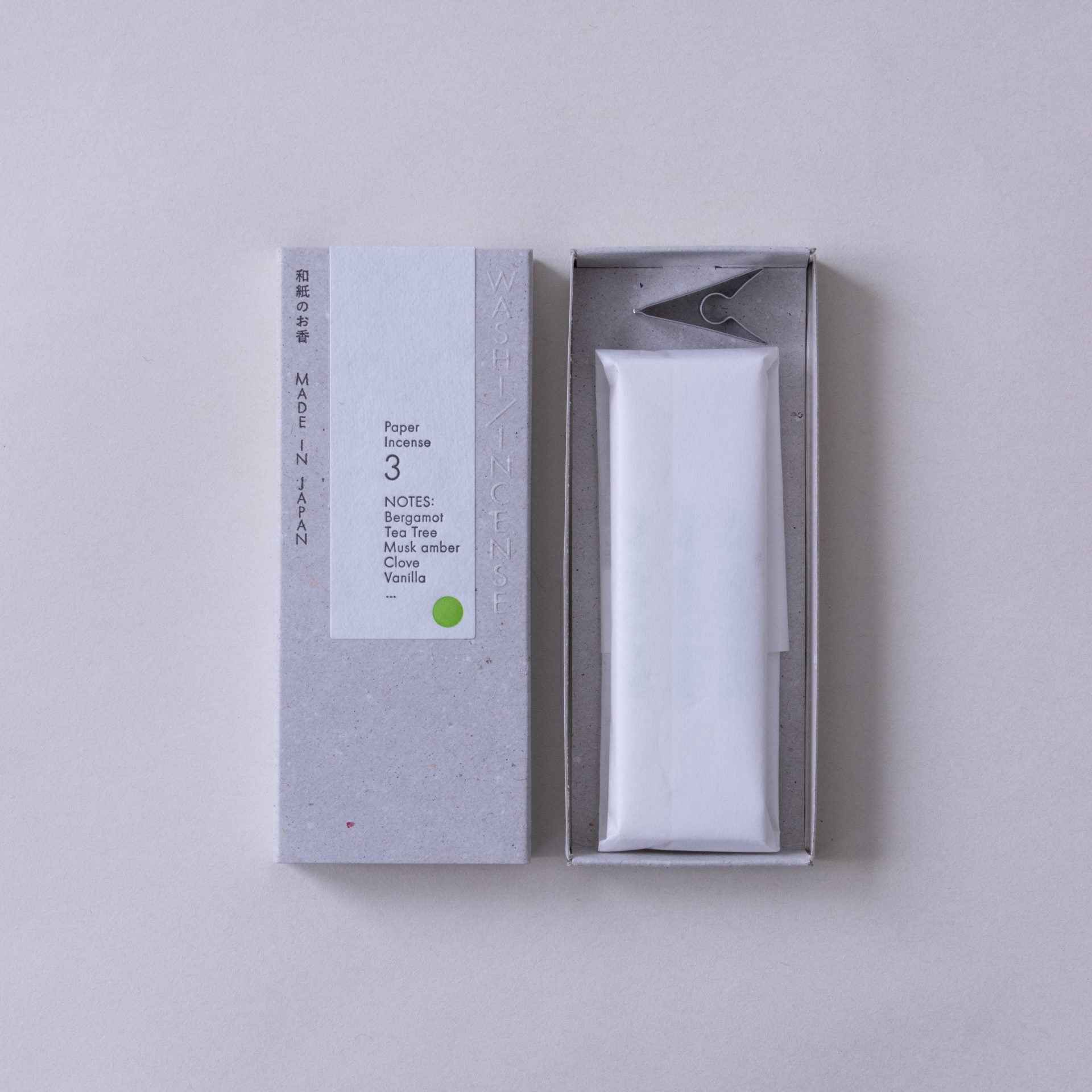 線香 WASHI INCENSE #3 柑橘の香り