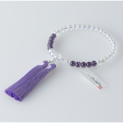 紗つむぎ オーロラクリスタル すみれ色