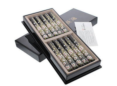 線香 特撰淡墨の桜 贈答用10入 塗箱