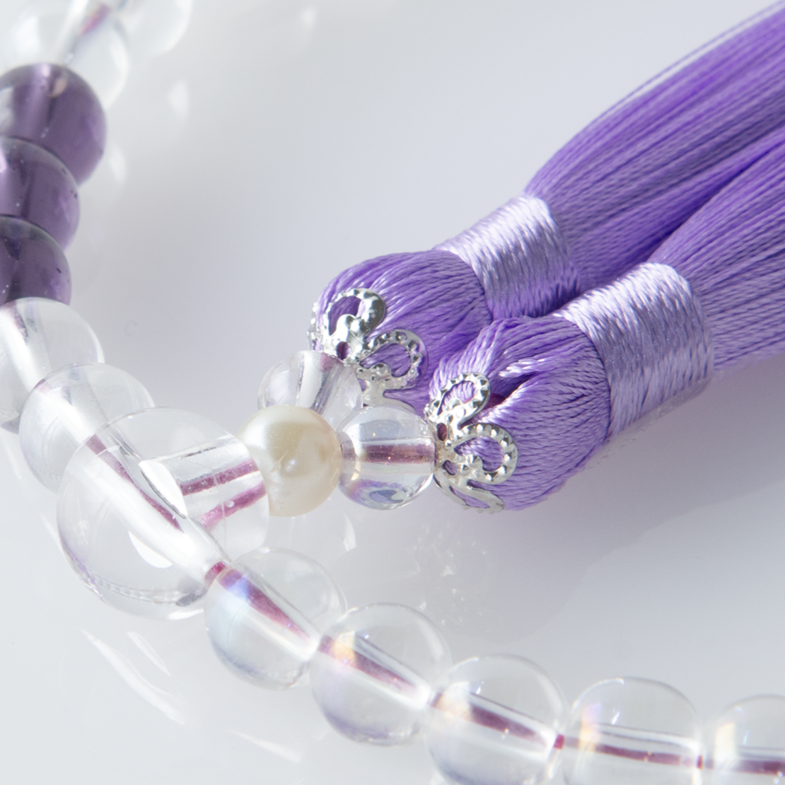 紗つむぎ オーロラクリスタル すみれ色