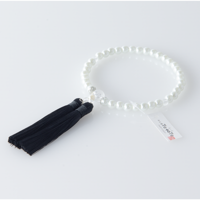 華すずか ホワイト貝パール 本水晶