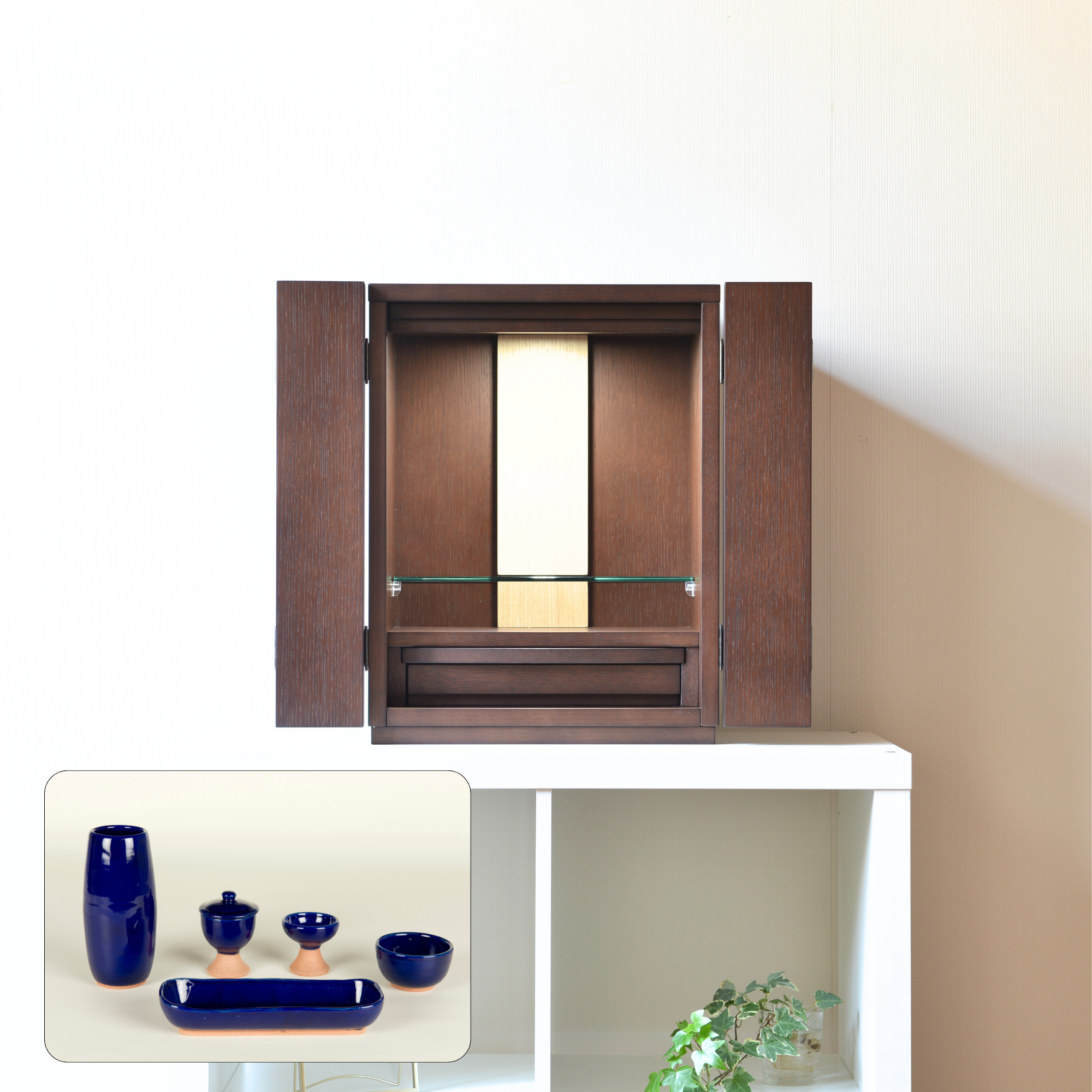 おぶつだん 『つぼみ』 ブラウン