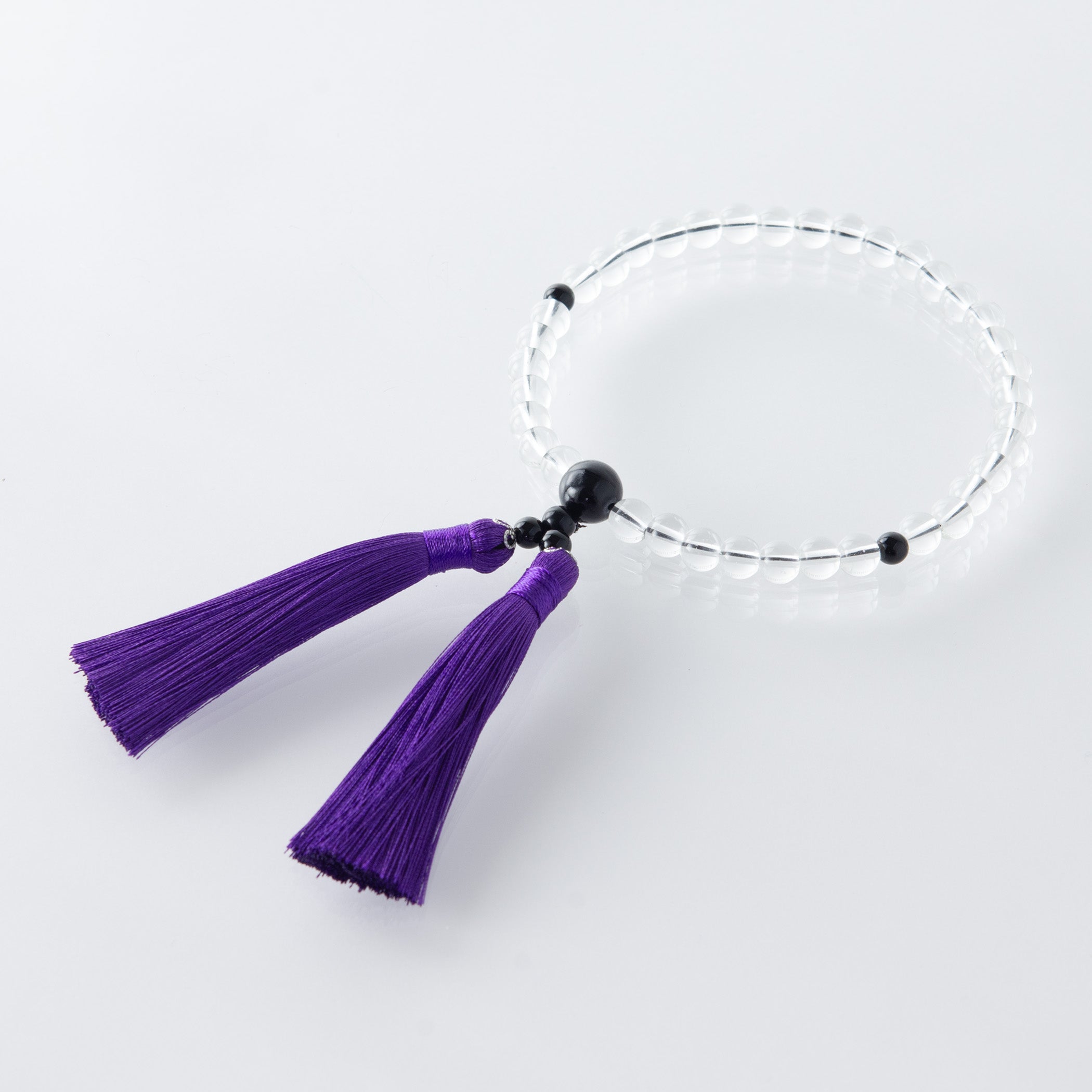 華すずか 本水晶 黒曜石 ヴェルベットシルク房