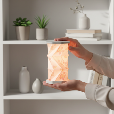 折り畳み式LED盆提灯 ほのり 小