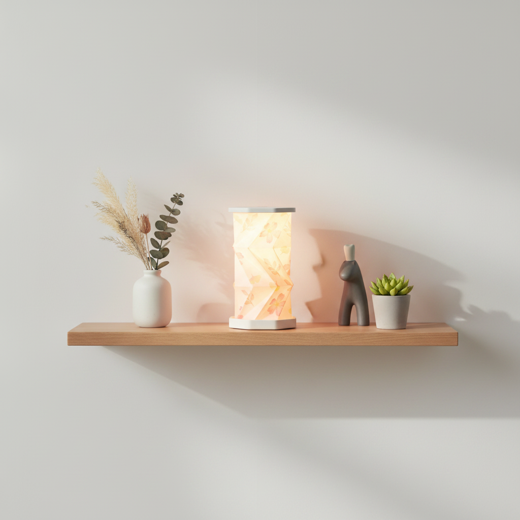 折り畳み式LED盆提灯 ほのり 小