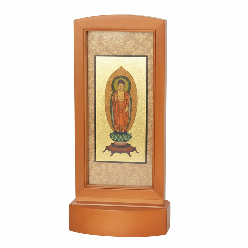 木製スタンド掛軸本尊　一幅のみ