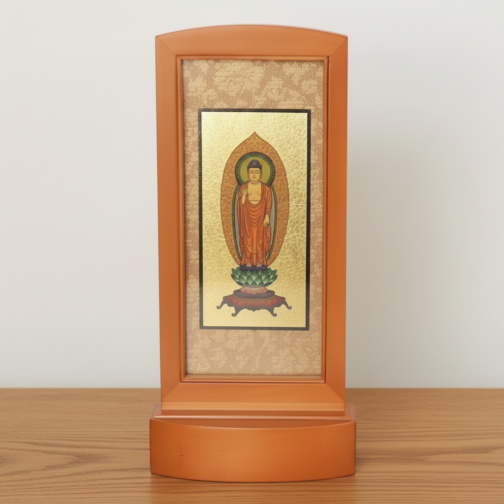 木製スタンド掛軸本尊　一幅のみ