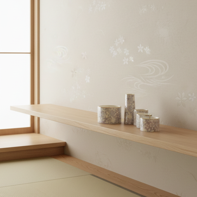 仏具5点セット 陶器 ゆい花