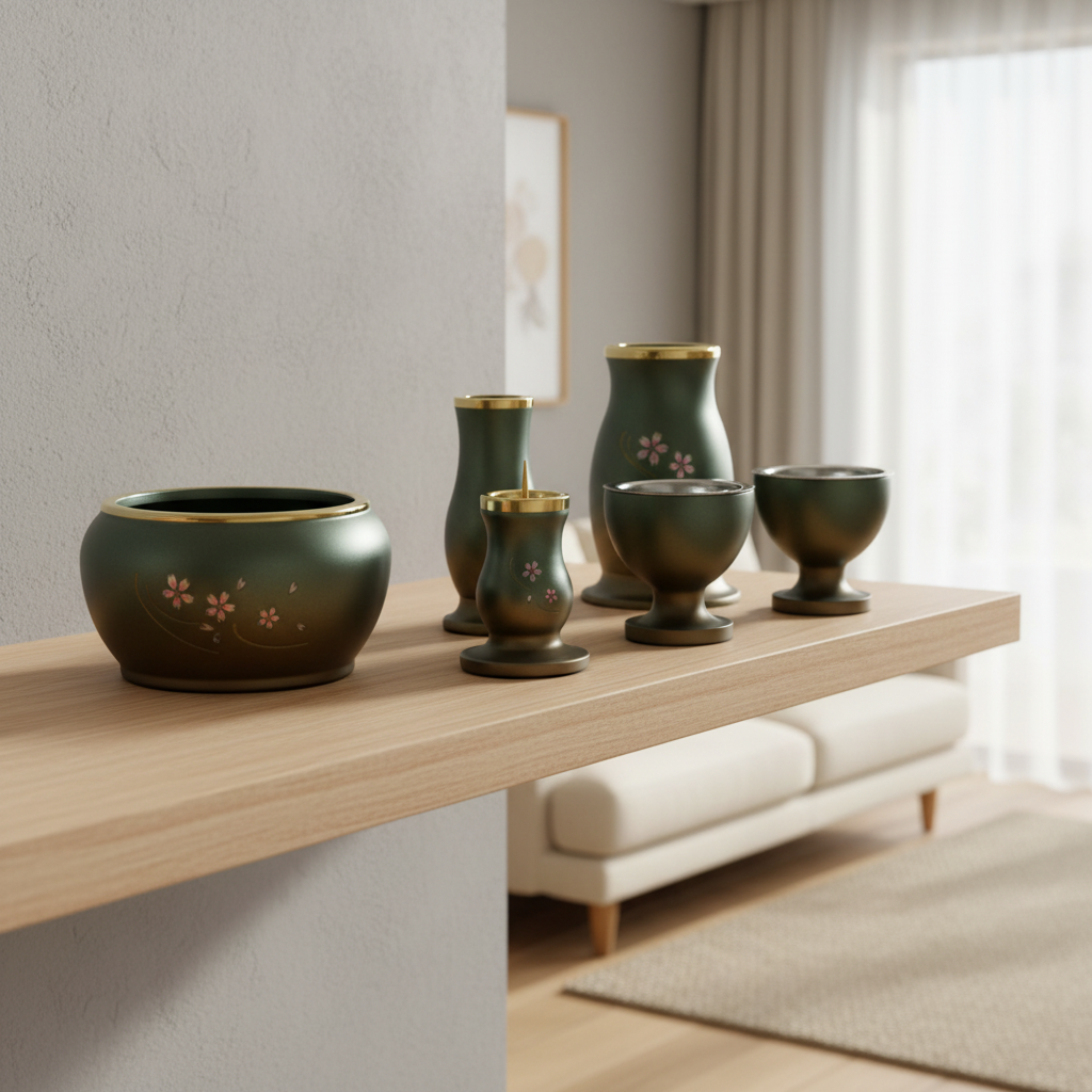 仏具6点セット 真鍮 ルミエール