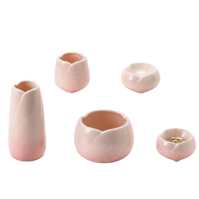 仏具5点セット 陶器 やわらぎ