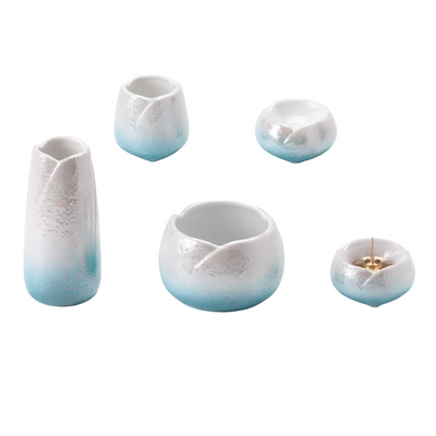 仏具5点セット 陶器 やわらぎ