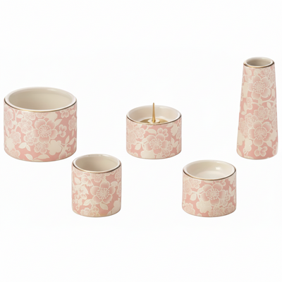 仏具5点セット 陶器 ゆい花