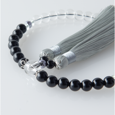 華すずか 黒曜石 本水晶 薄墨色（うすずみいろ）