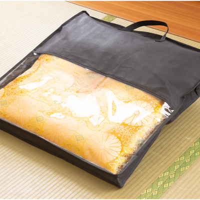 お仏壇 手と手 織り込み座布団 黄色