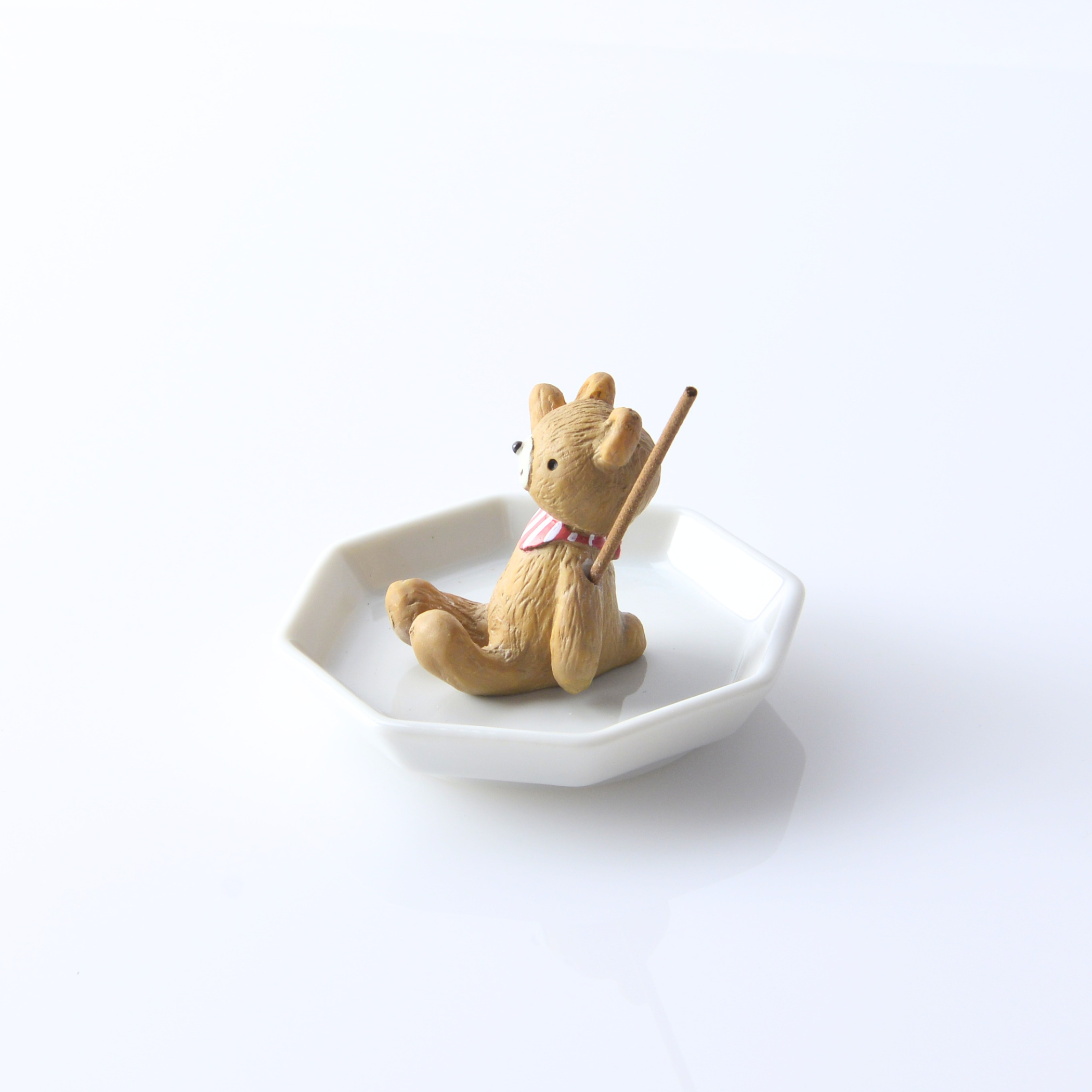 ミニ仏壇用 動物 線香立て クマ