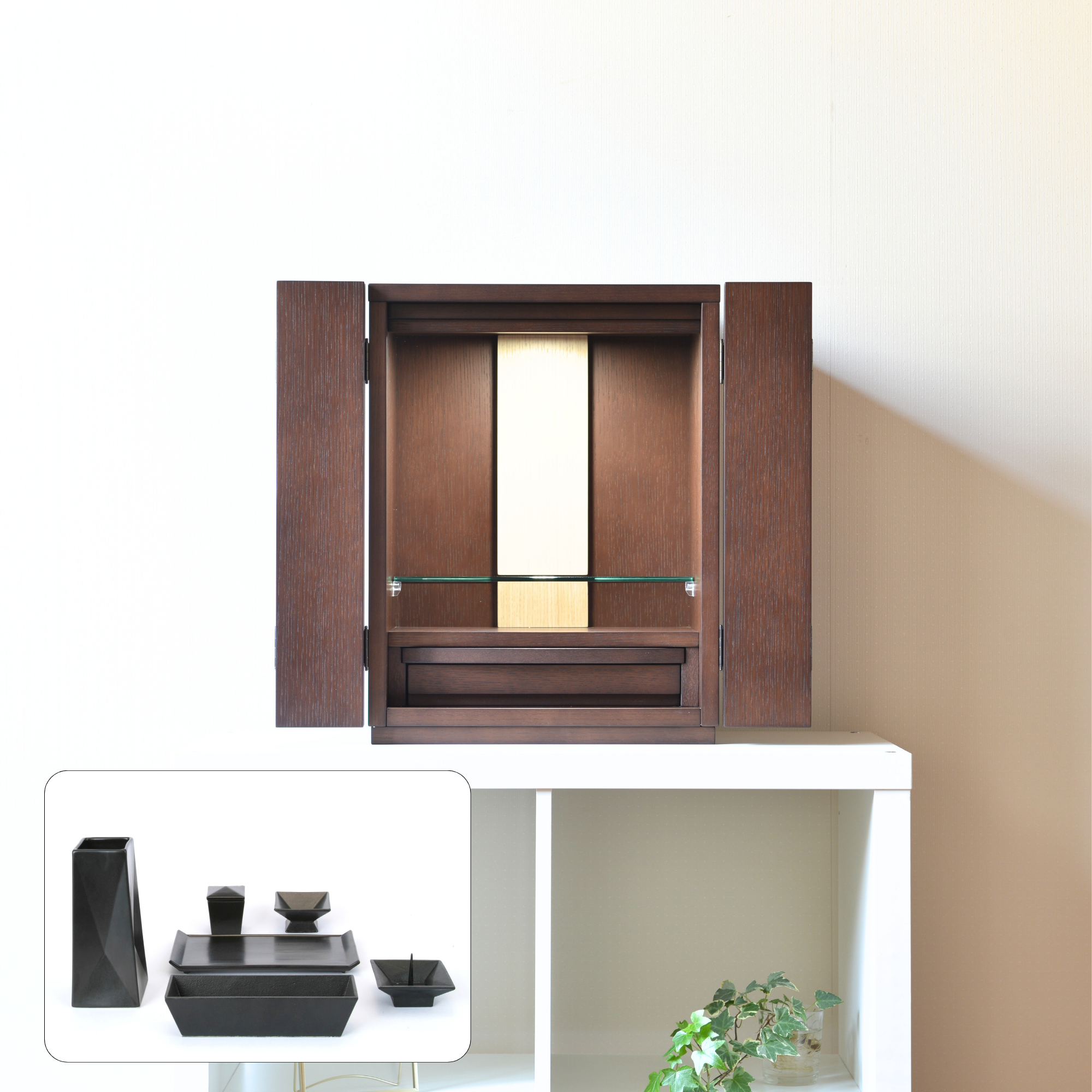 おぶつだん 『つぼみ』 ブラウン