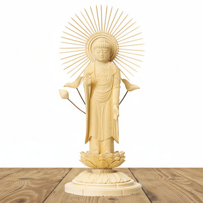 【浄土真宗   大谷派東】東立弥陀   総白木製