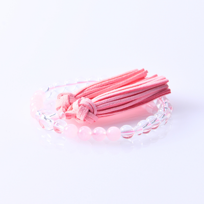 子供用 水晶数珠 きらら ピンク