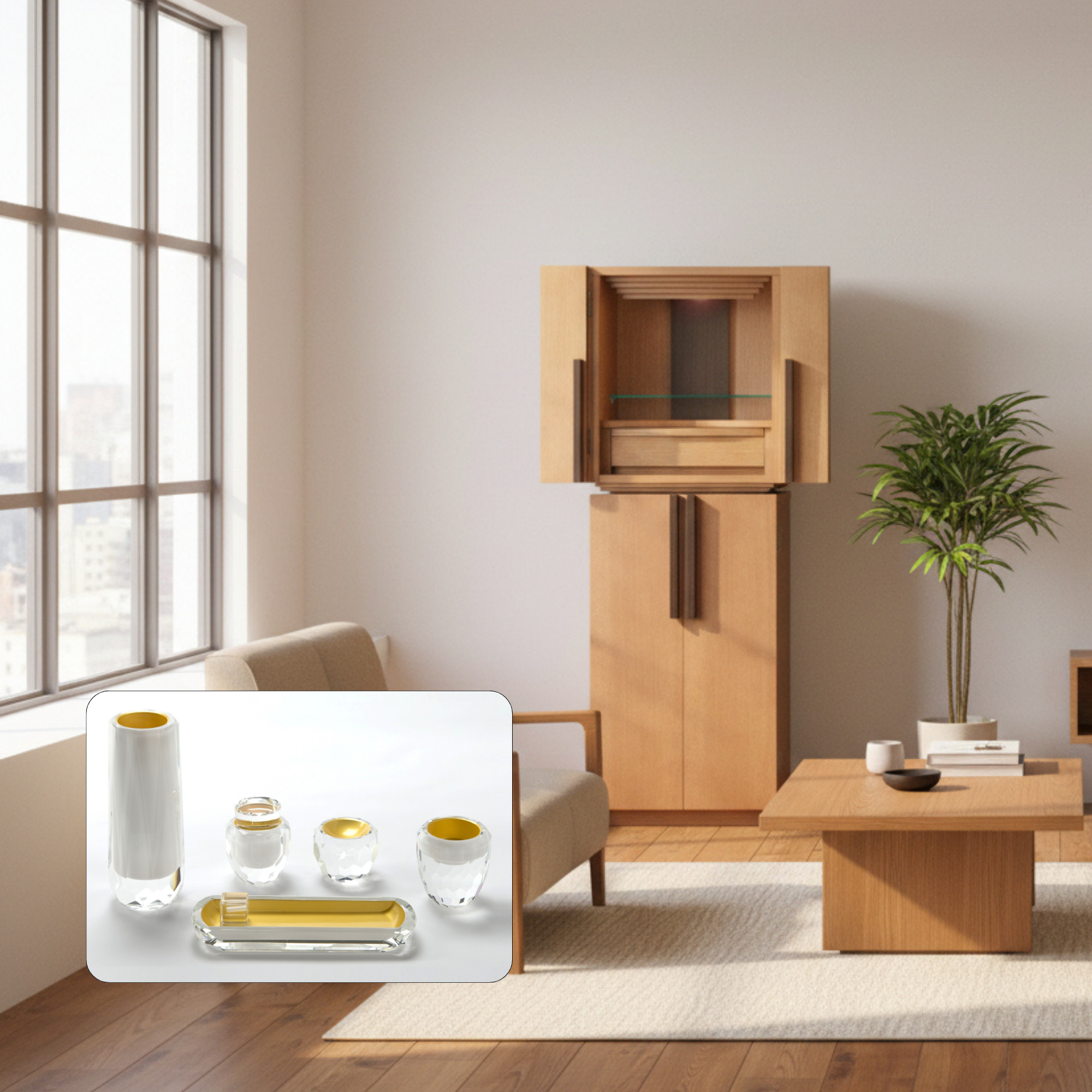 おぶつだん 『かなで』台付 ナチュラル