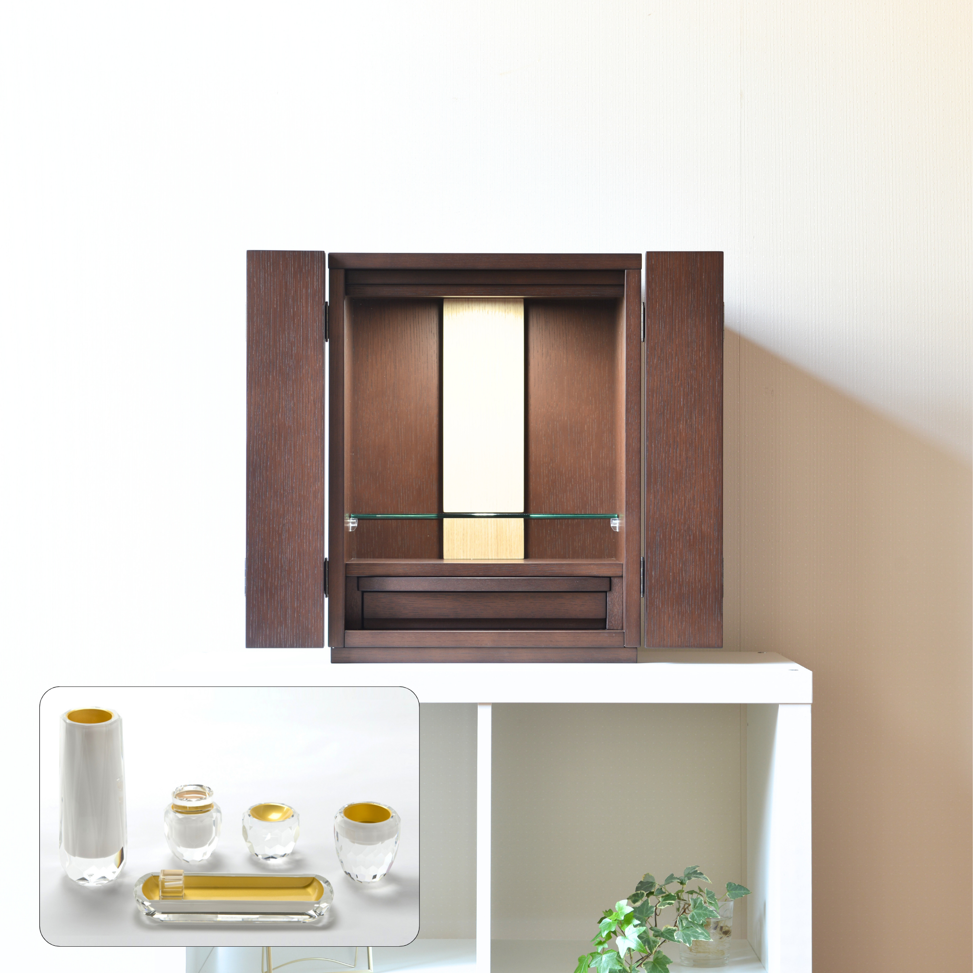 おぶつだん 『つぼみ』 ブラウン