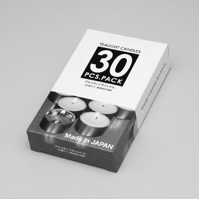 ローソク ティーライト　アルミカップキャンドル30個