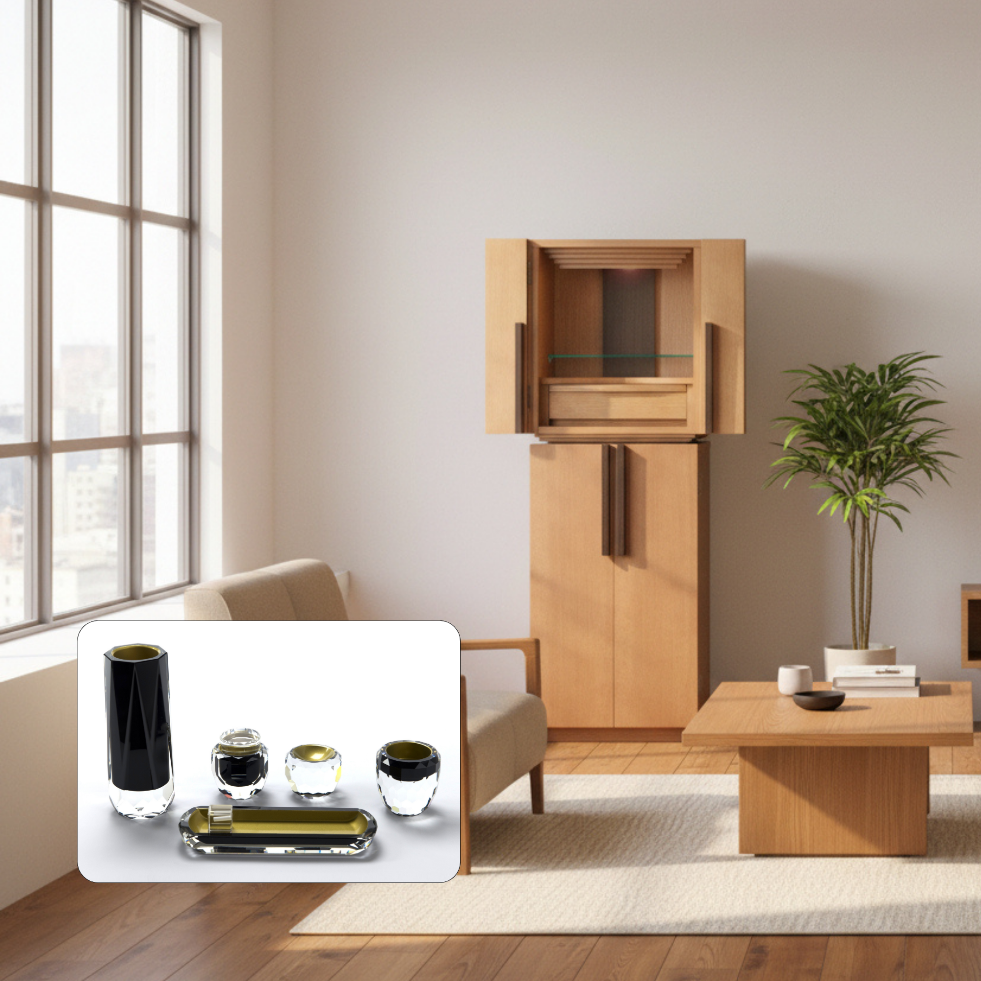 おぶつだん 『かなで』台付 ナチュラル