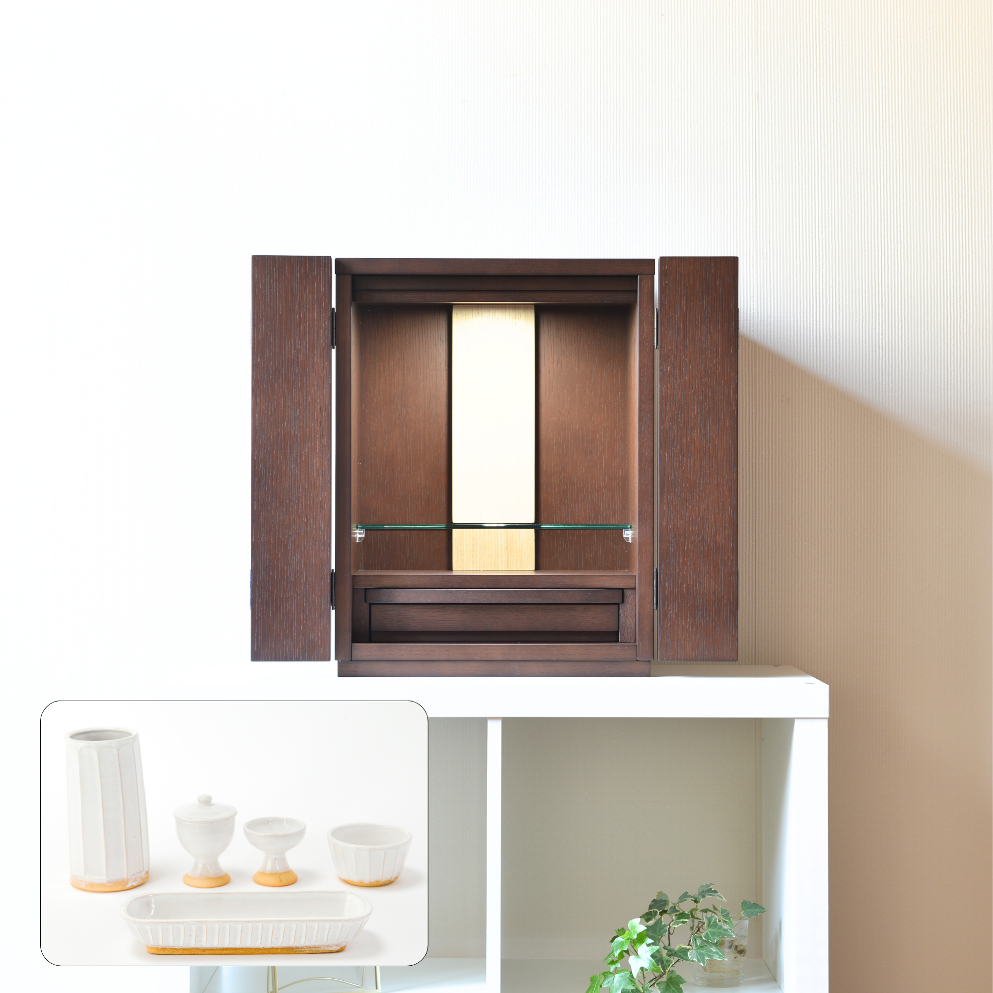 おぶつだん 『つぼみ』 ブラウン