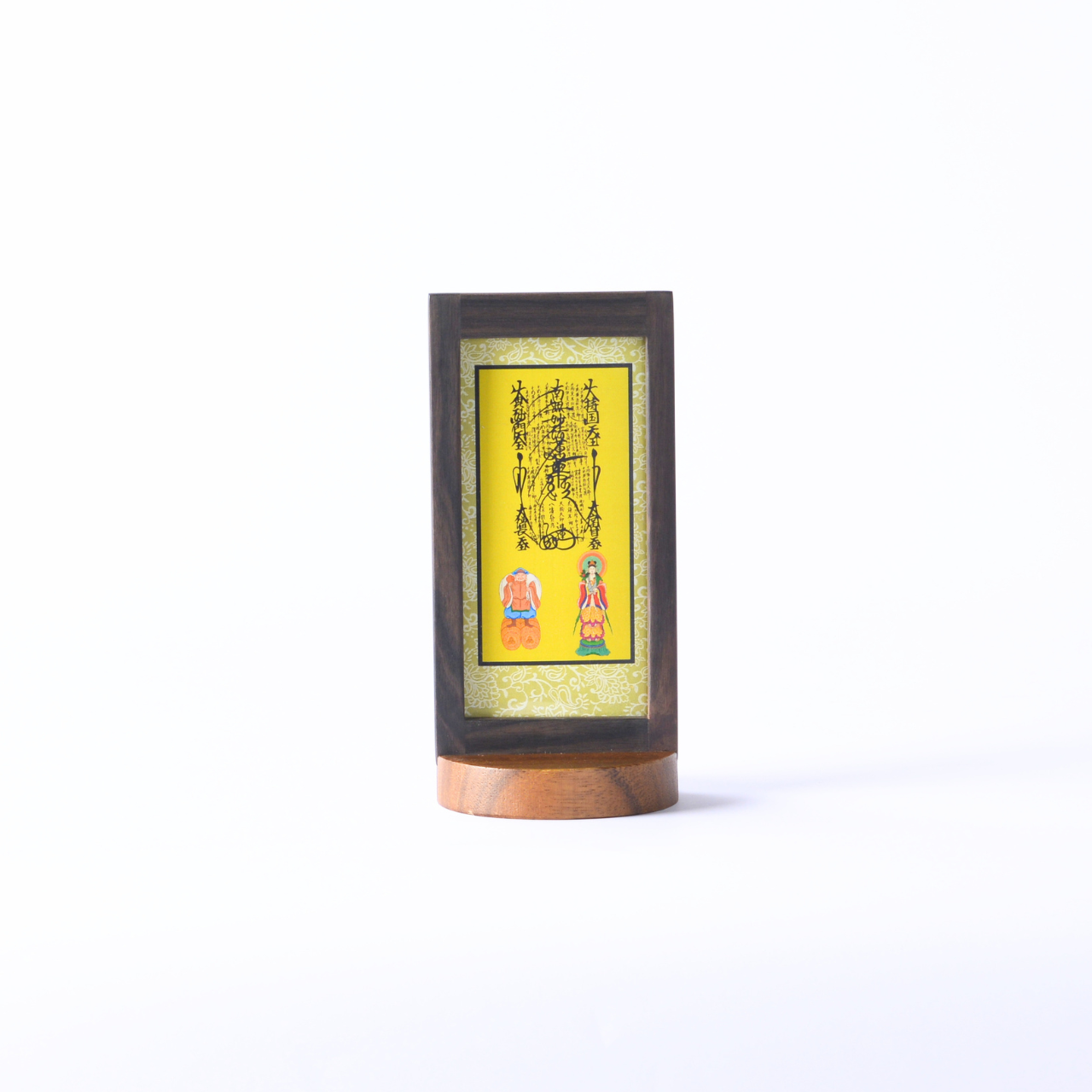 本黒檀 掛軸スタンド本尊 こだま 3尊仏セット