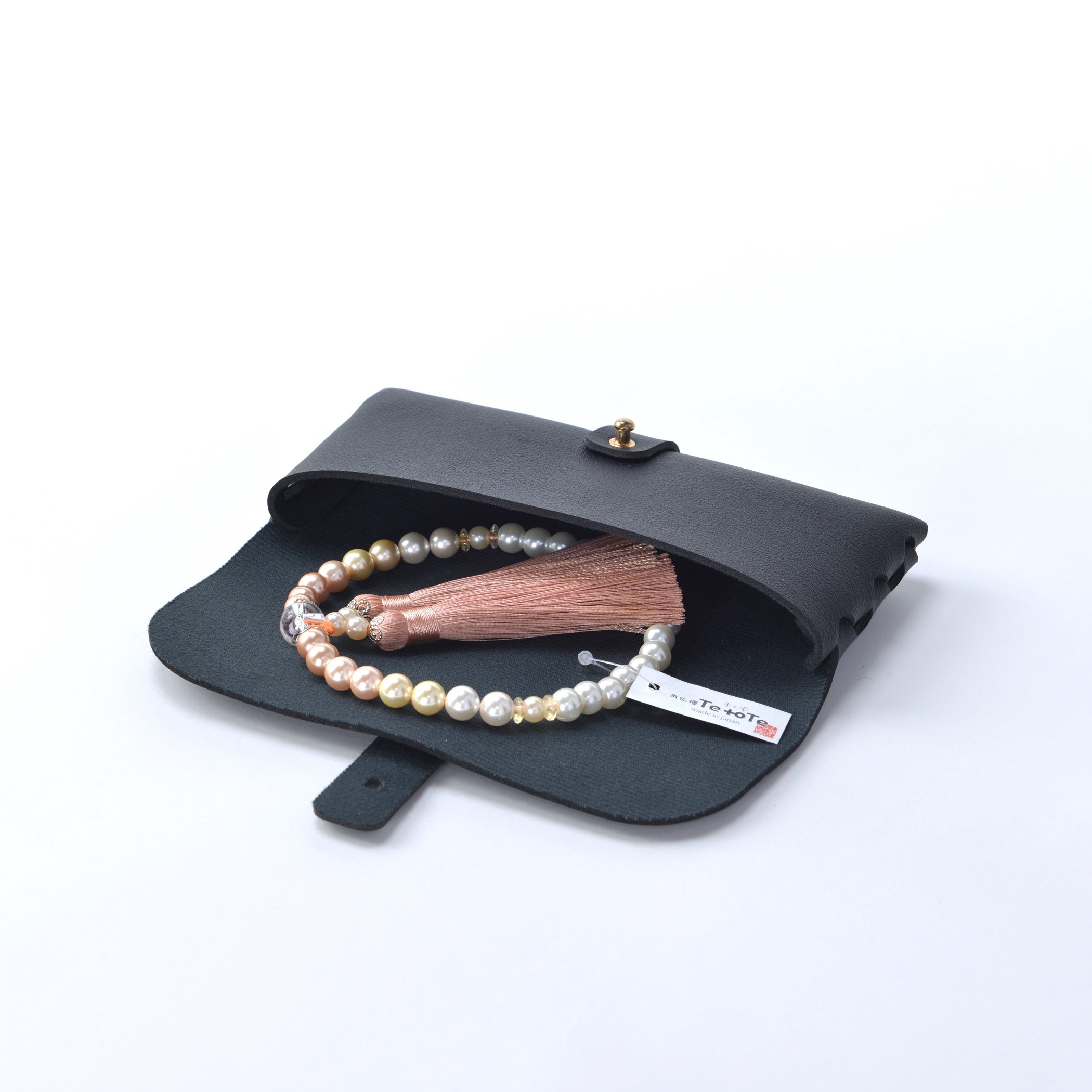 華すずか 橙色グラデーション 貝パール