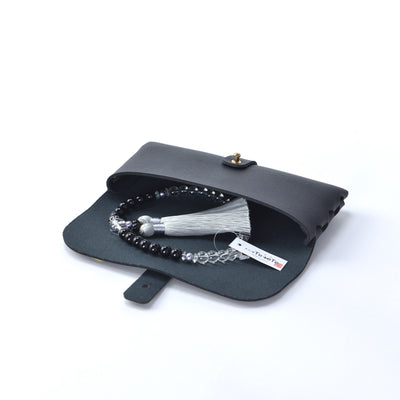 華すずか 黒曜石 本水晶 薄墨色（うすずみいろ）