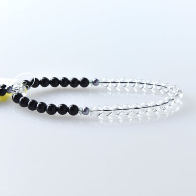 華すずか 黒曜石 本水晶 薄墨色（うすずみいろ）