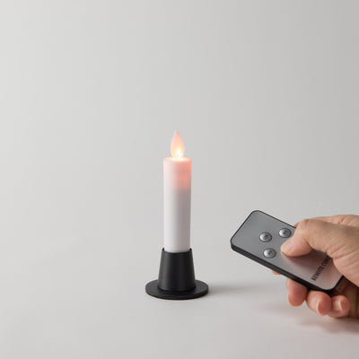 LED充電式ローソク　リモコン　台付