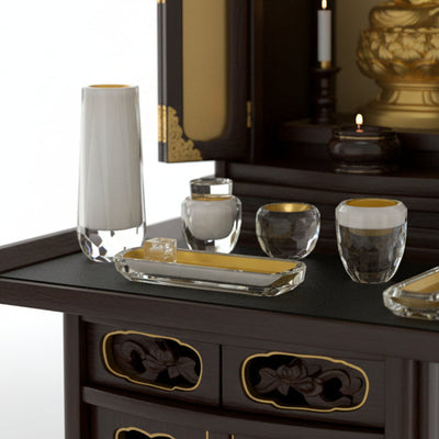 仏具セット   クリスタル白塗スフィア